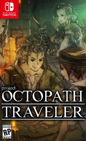 Capa do jogo Octopath Traveler