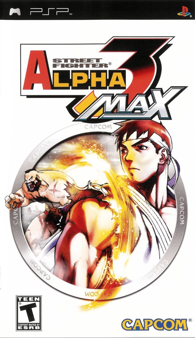 Capa do jogo Street Fighter Alpha 3 MAX