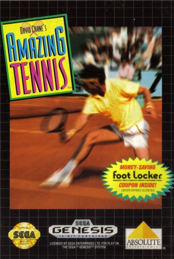 Capa do jogo David Cranes Amazing Tennis