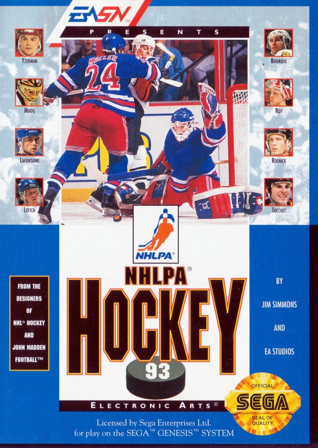 Capa do jogo NHLPA Hockey 93