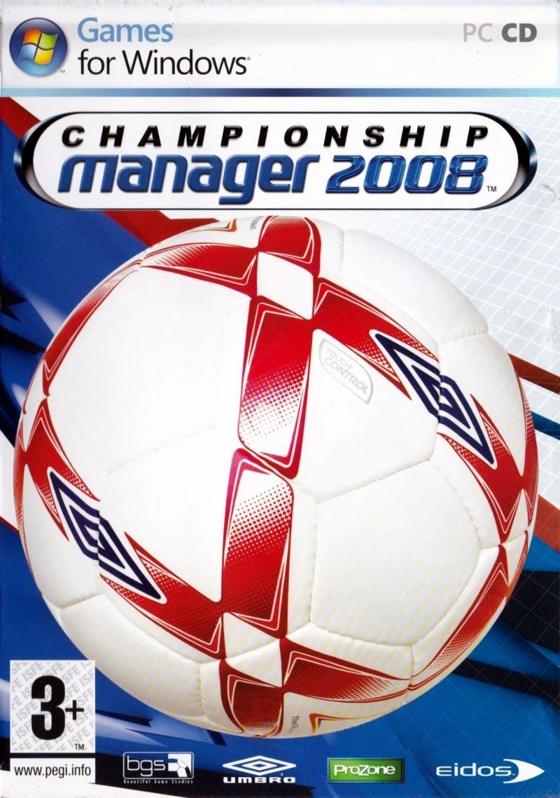 Capa do jogo Championship Manager 2008