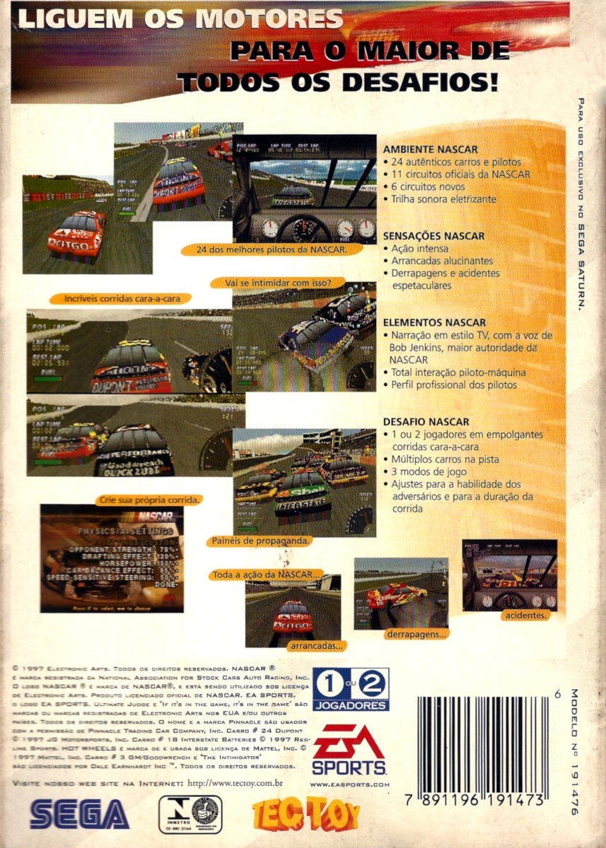Capa do jogo NASCAR 98