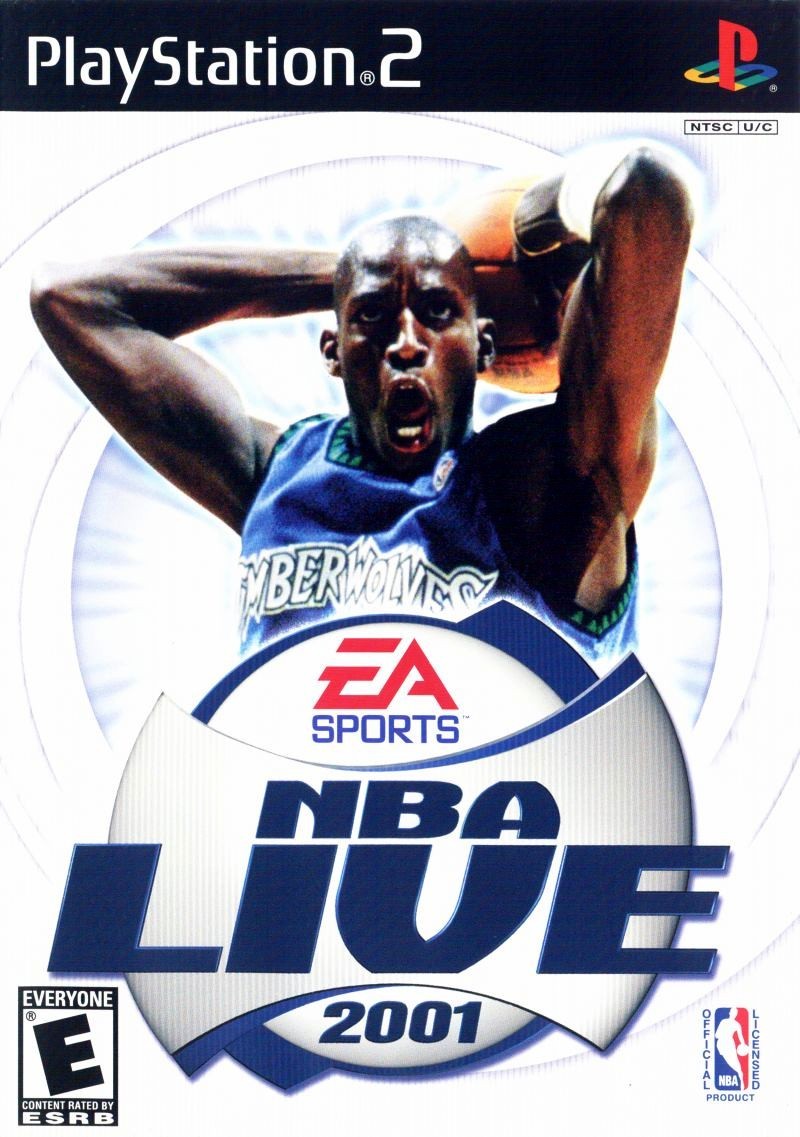 Capa do jogo NBA Live 2001