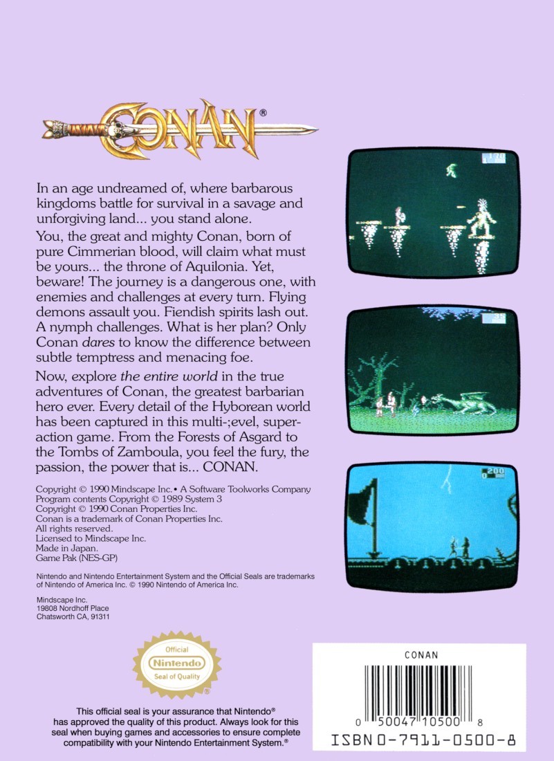 Capa do jogo Conan