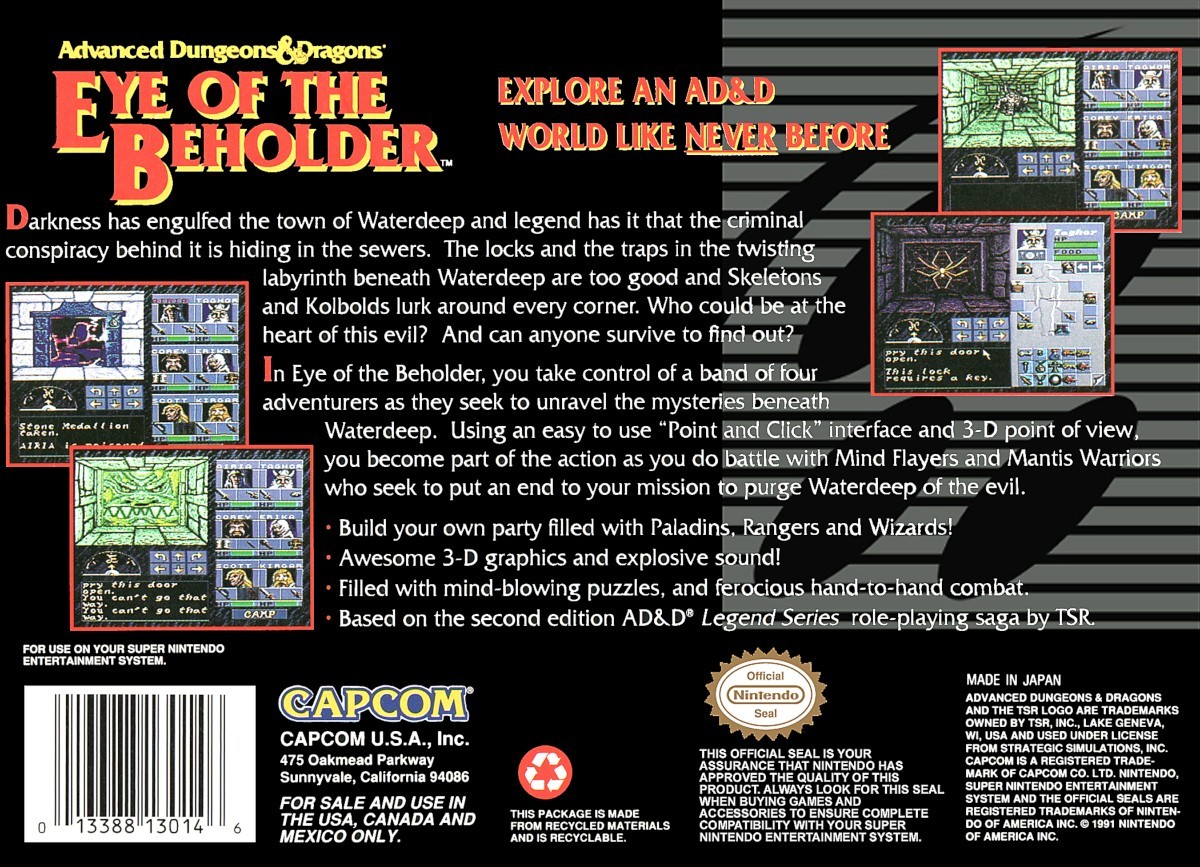 Capa do jogo Eye of the Beholder