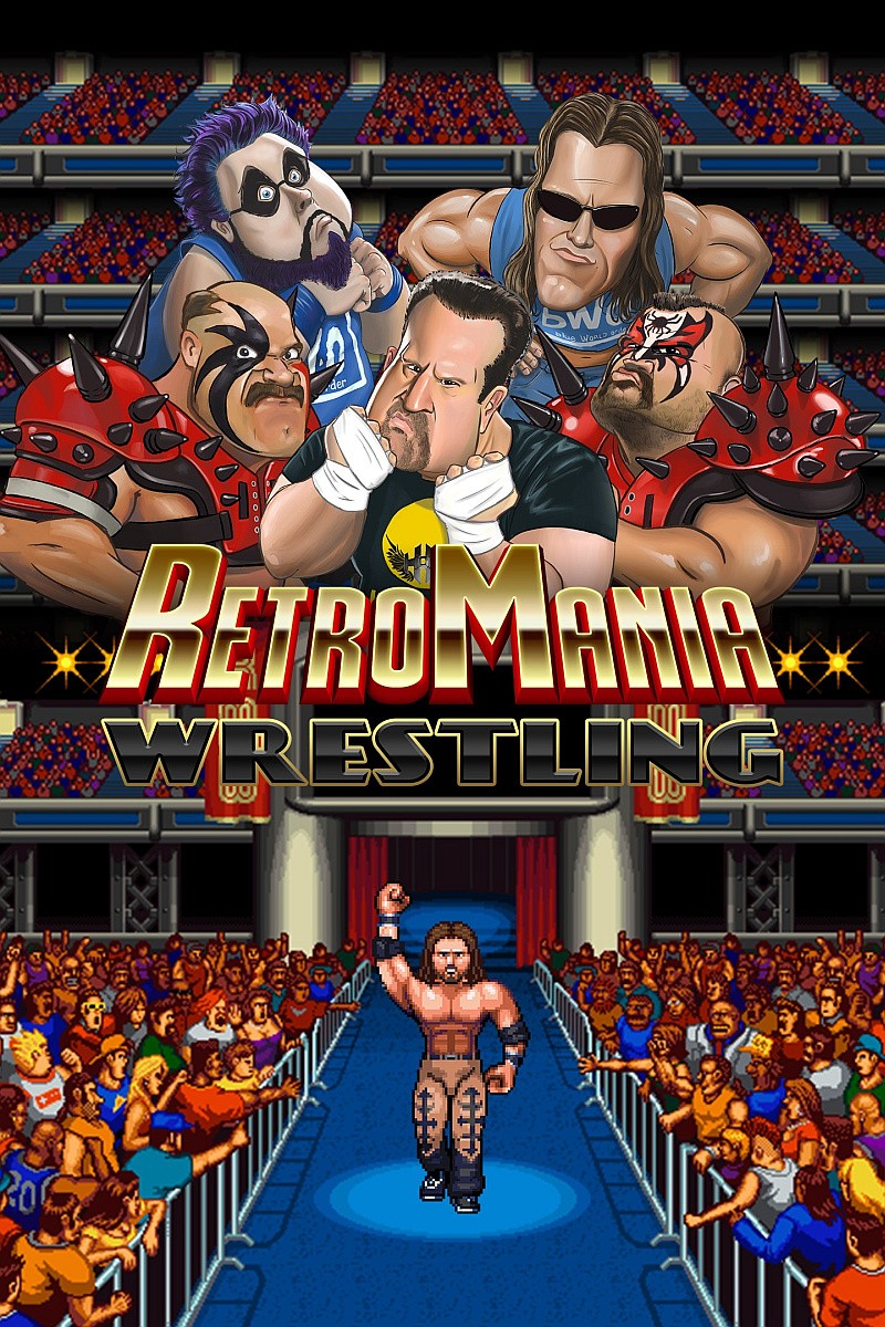 Capa do jogo RetroMania Wrestling
