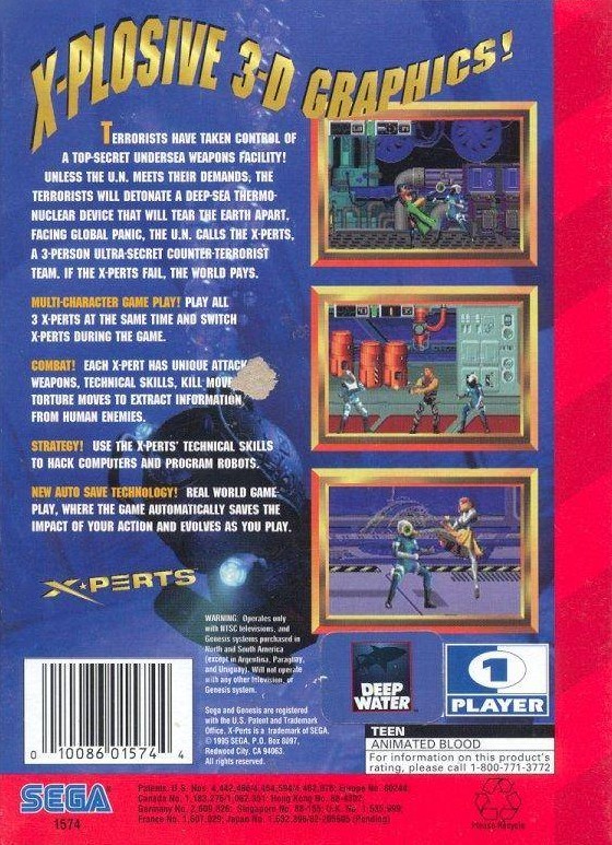Capa do jogo X-Perts