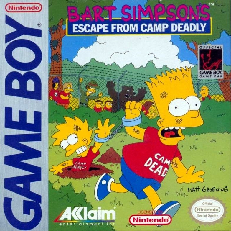 Capa do jogo Bart Simpsons Escape from Camp Deadly