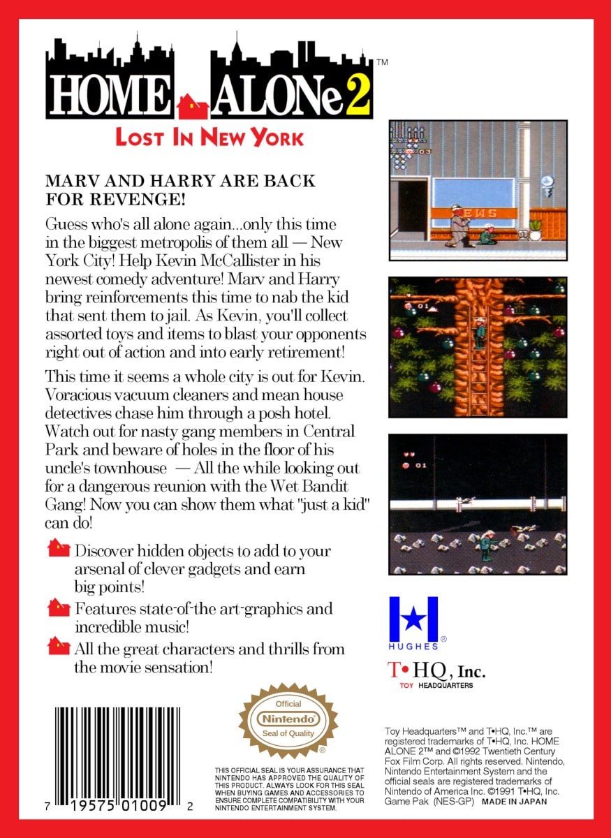 Capa do jogo Home Alone 2: Lost in New York