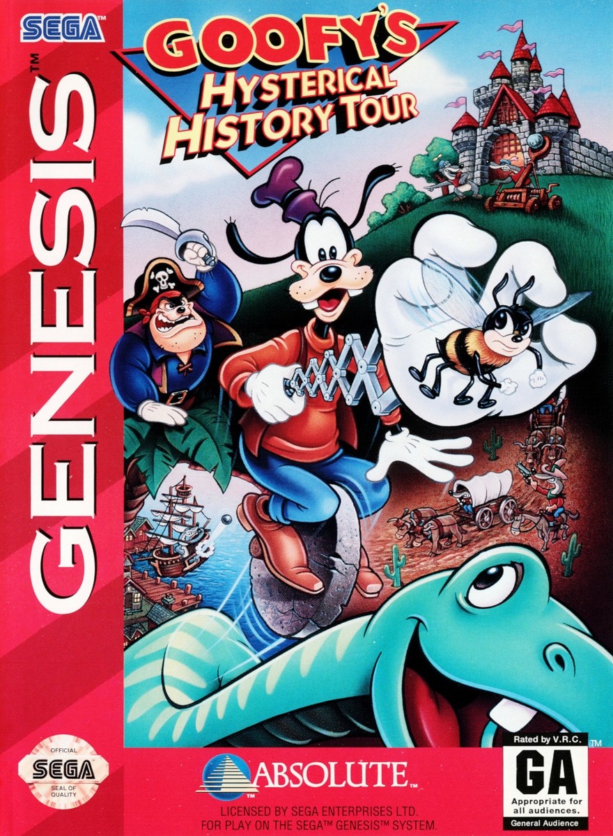 Capa do jogo Goofys Hysterical History Tour