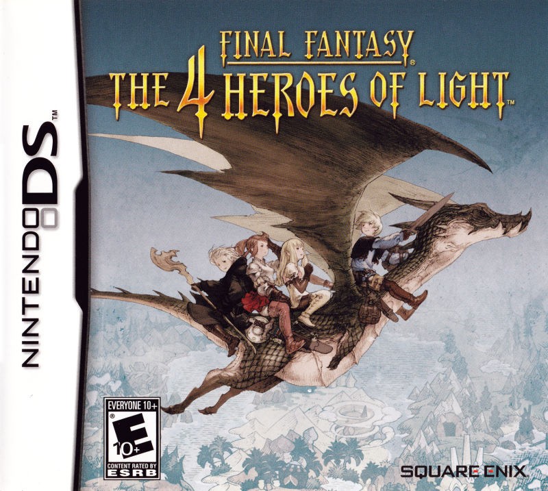Capa do jogo Final Fantasy: The 4 Heroes of Light