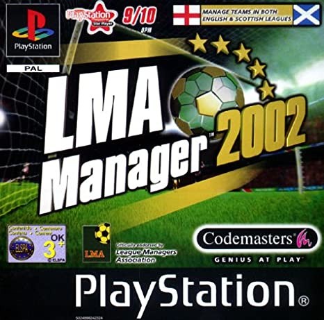 Capa do jogo LMA Manager 2002