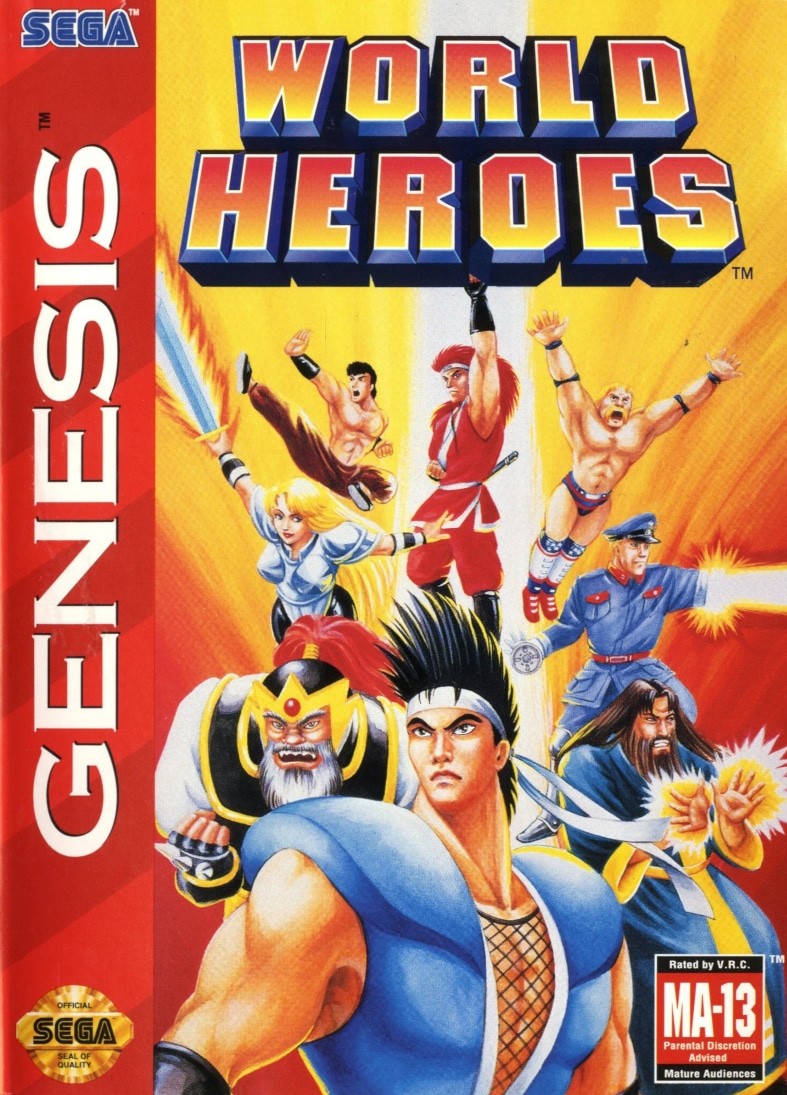 Capa do jogo World Heroes