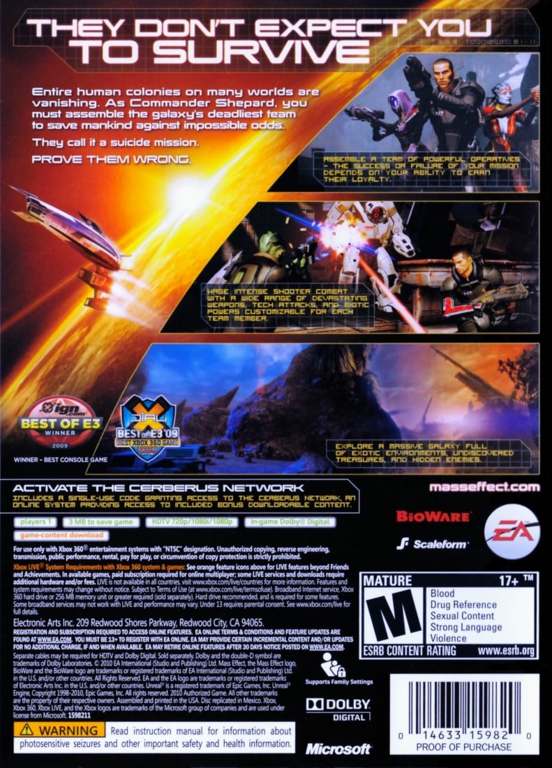 Capa do jogo Mass Effect 2
