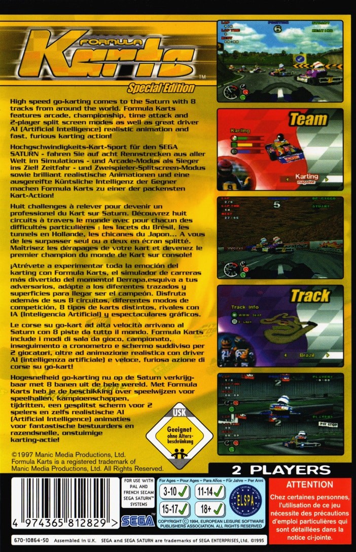 Capa do jogo Formula Karts Special Edition