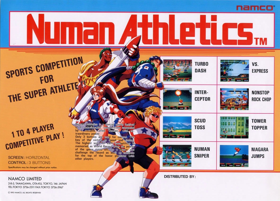 Capa do jogo Numan Athletics