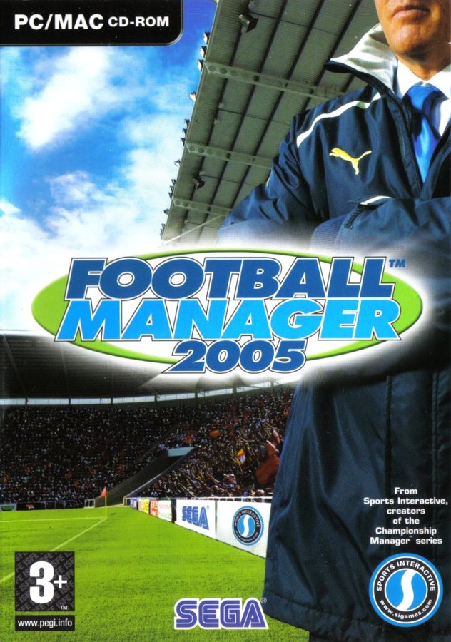 Capa do jogo Football Manager 2005