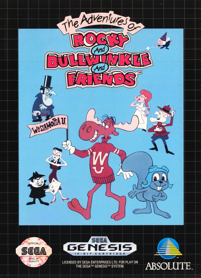 Capa do jogo The Adventures of Rocky and Bullwinkle and Friends