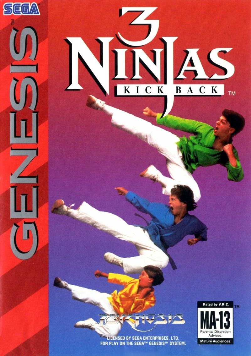 Capa do jogo 3 Ninjas Kick Back