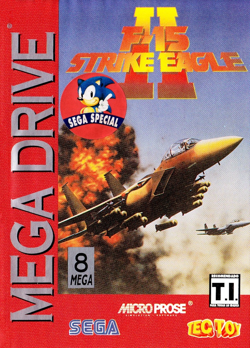 Capa do jogo F-15 Strike Eagle II