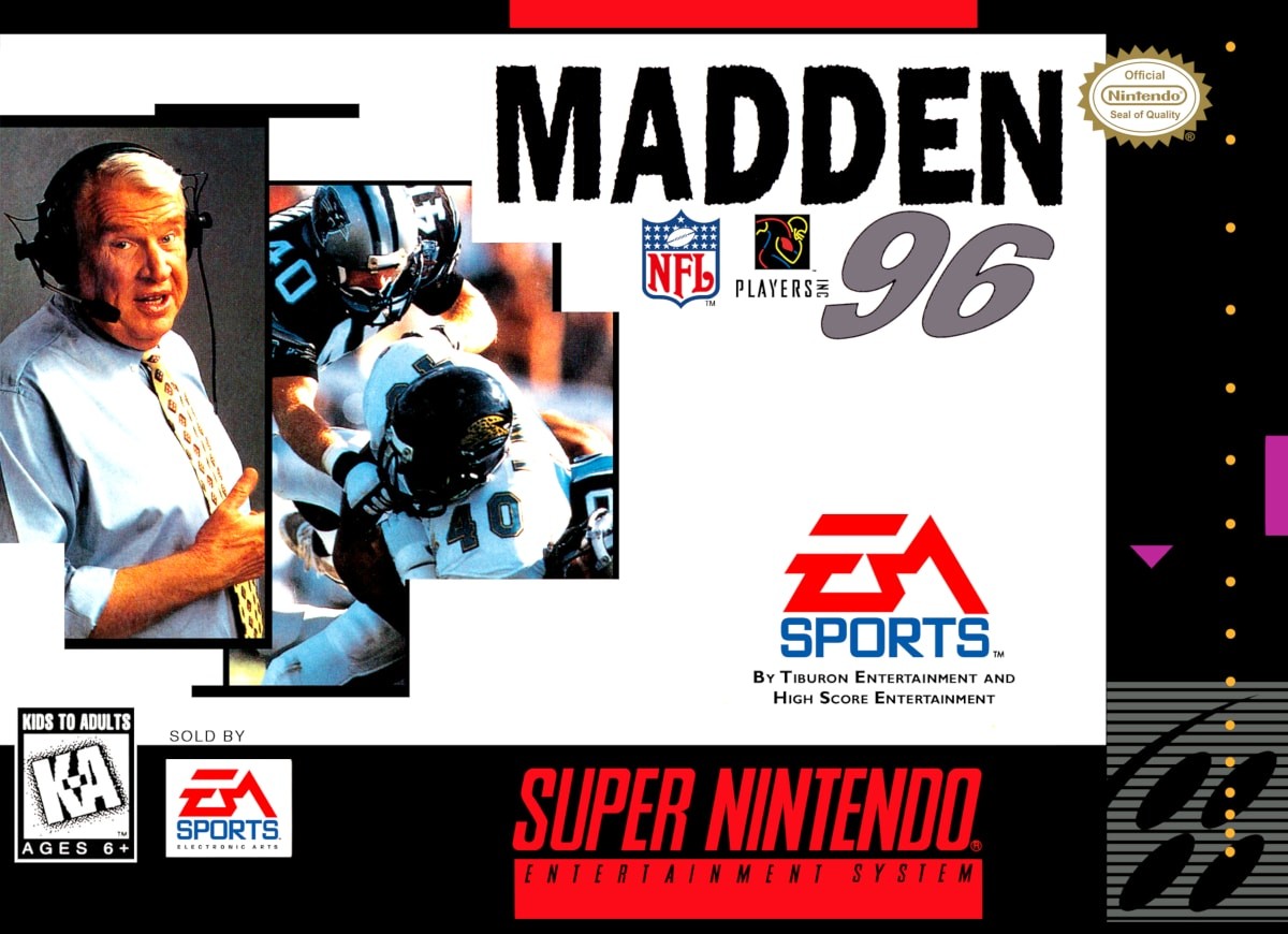 Capa do jogo Madden NFL 96