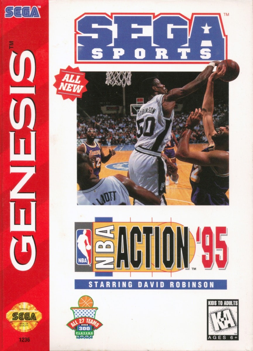 Capa do jogo NBA Action 95 Starring David Robinson