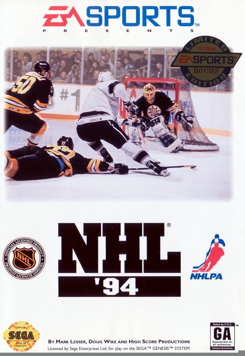 Capa do jogo NHL Hockey 94