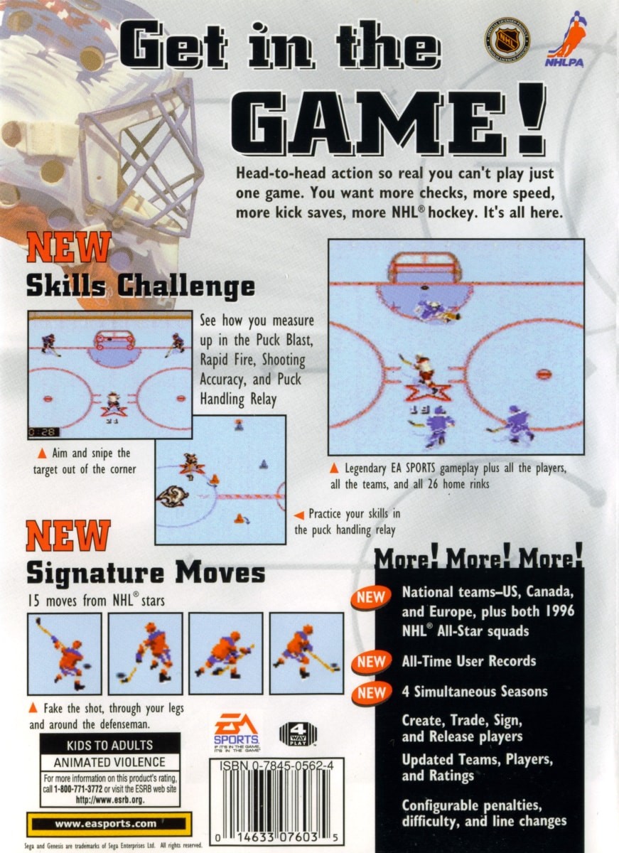 Capa do jogo NHL 97
