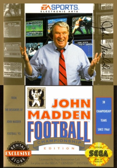 Capa do jogo John Madden Football: Championship Edition