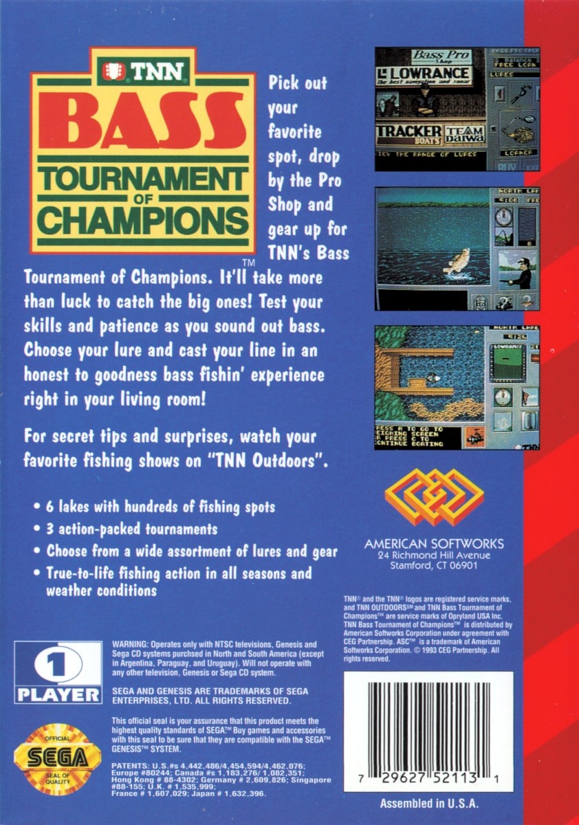 Capa do jogo TNN Bass Tournament of Champions