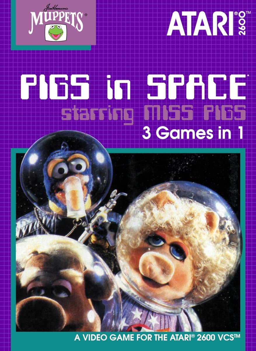 Capa do jogo Pigs in Space starring Miss Piggy