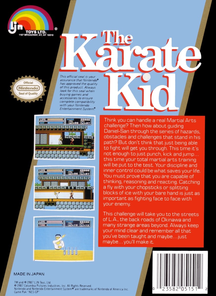 Capa do jogo The Karate Kid
