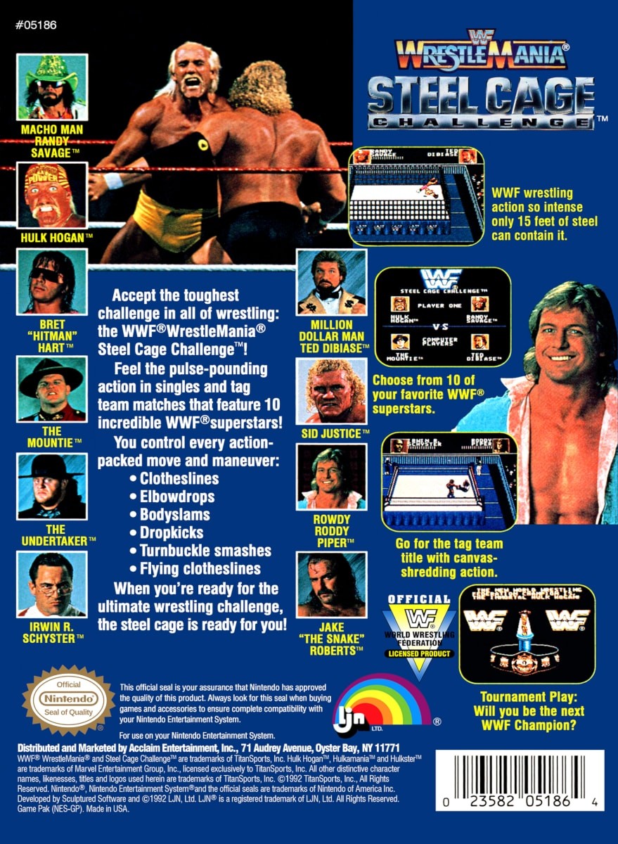 Capa do jogo WWF Wrestlemania: Steel Cage Challenge