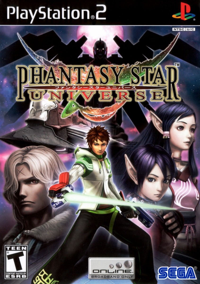 Capa do jogo Phantasy Star Universe