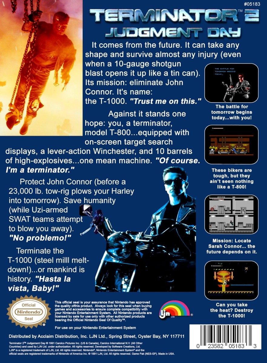 Capa do jogo Terminator 2: Judgment Day