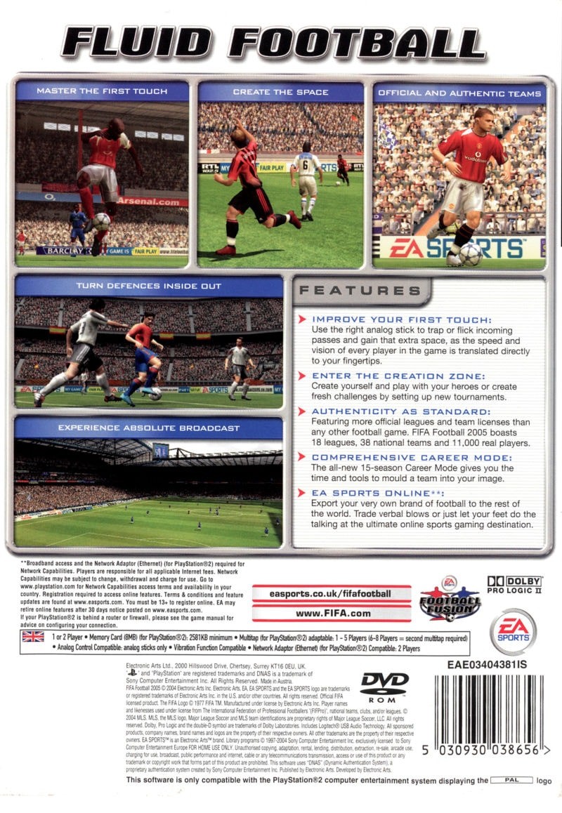 Capa do jogo FIFA Football 2005