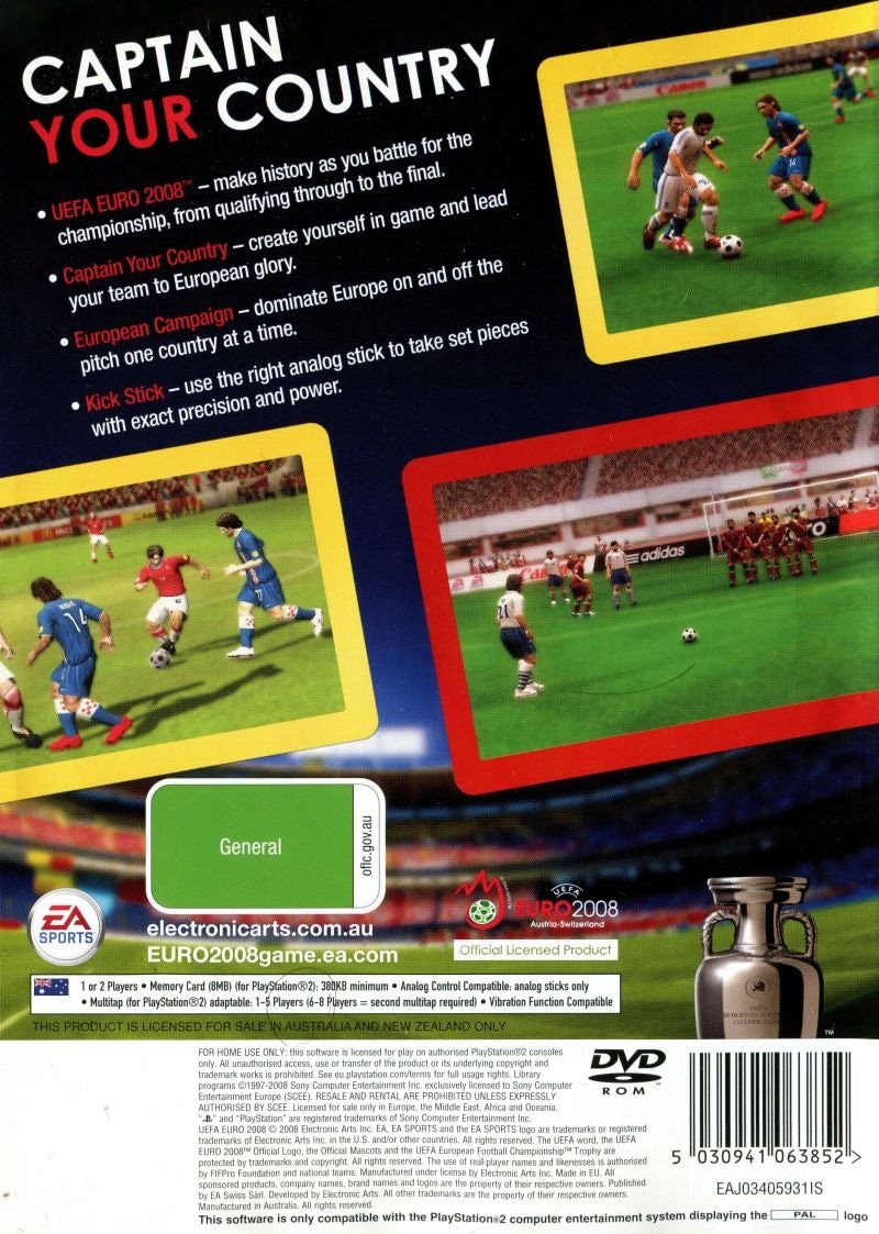 Capa do jogo UEFA Euro 2008