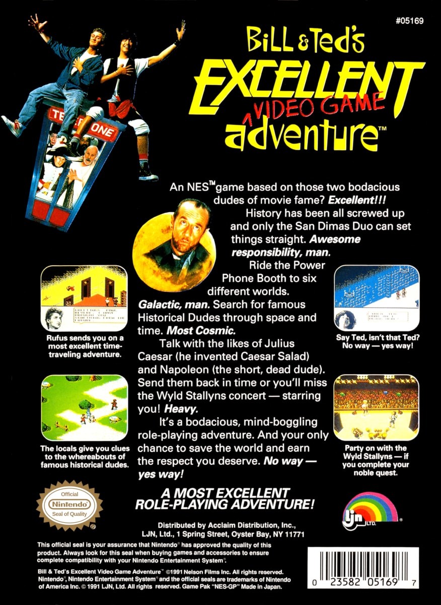 Capa do jogo Bill & Teds Excellent Video Game Adventure
