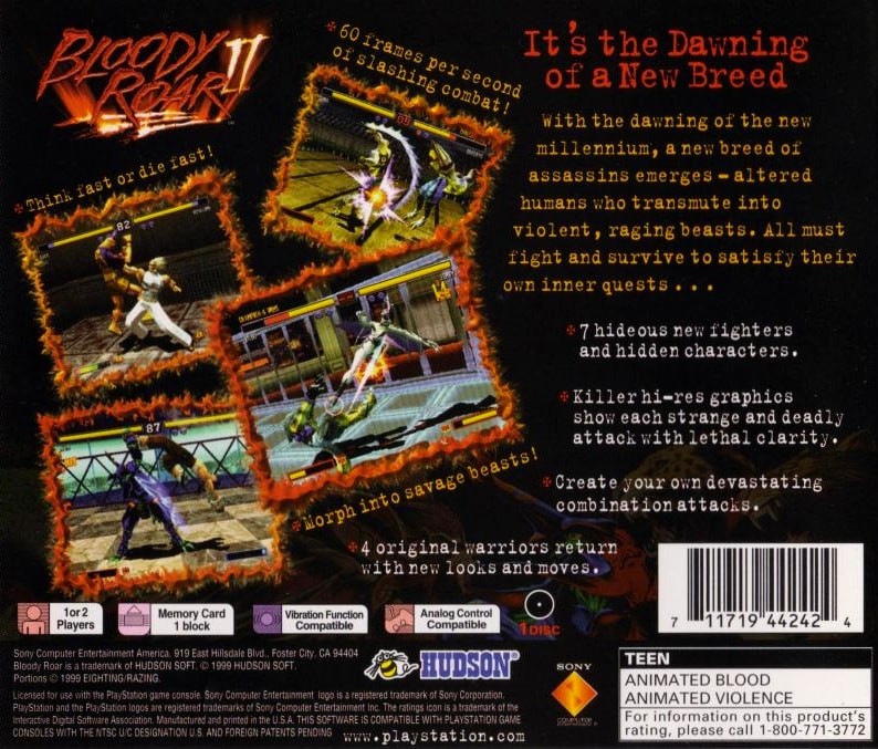 Capa do jogo Bloody Roar II