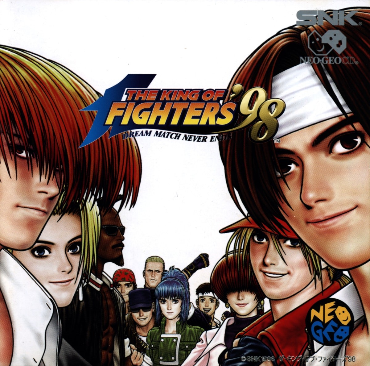 Capa do jogo The King of Fighters 98
