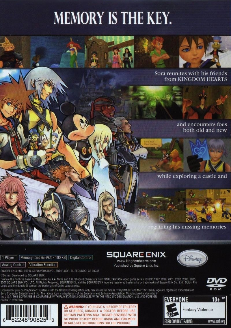 Capa do jogo Kingdom Hearts: Re:Chain of Memories