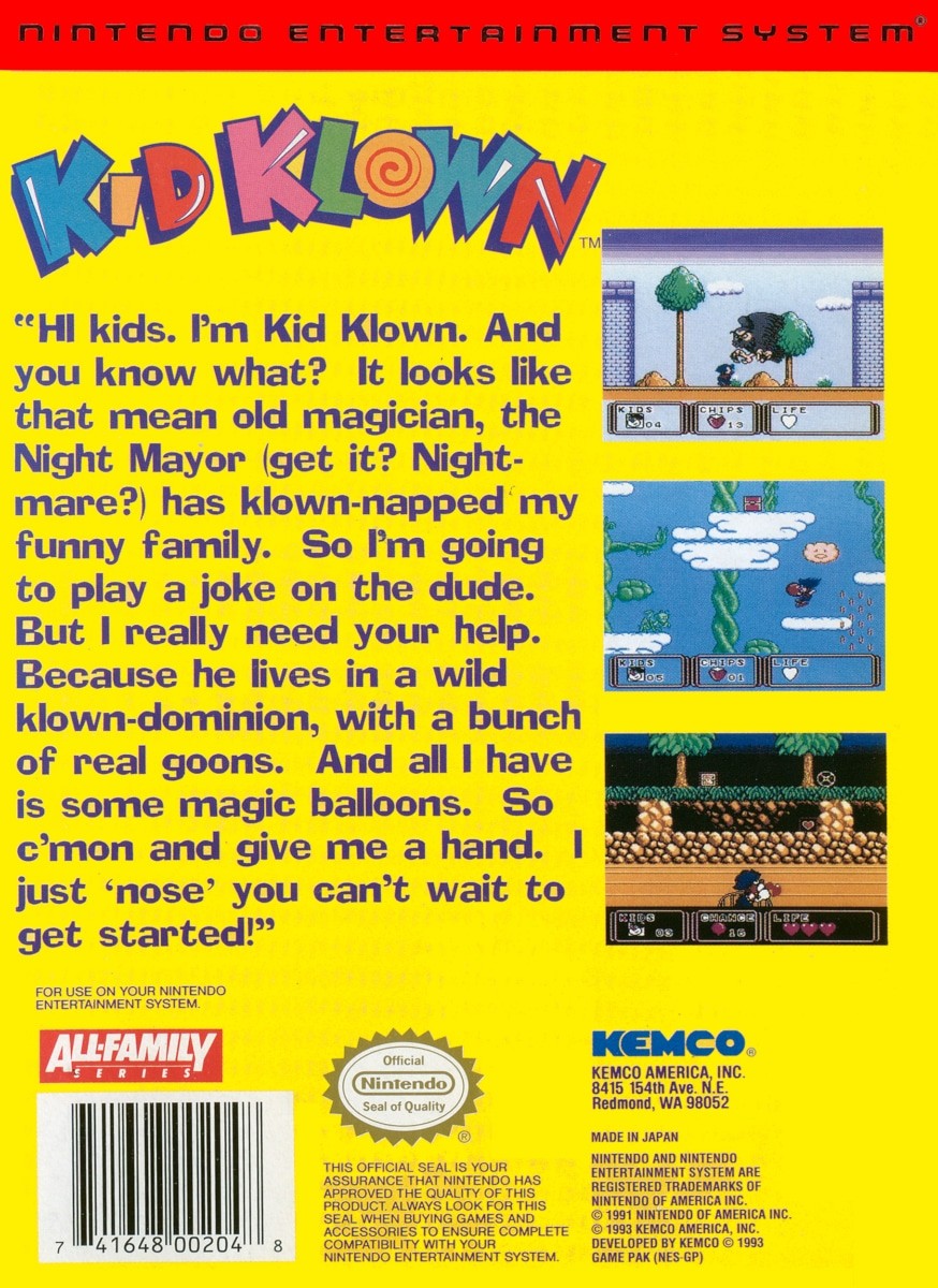 Capa do jogo Kid Klown in Night Mayor World