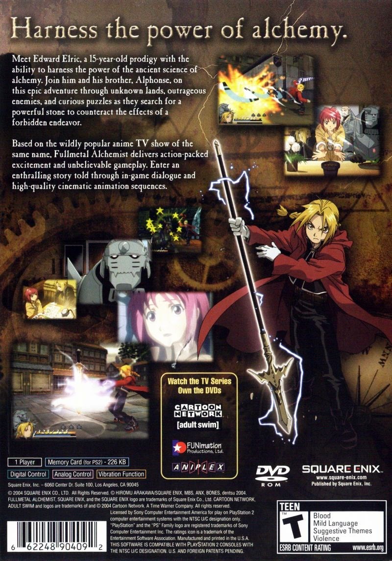 Capa do jogo Fullmetal Alchemist and the Broken Angel