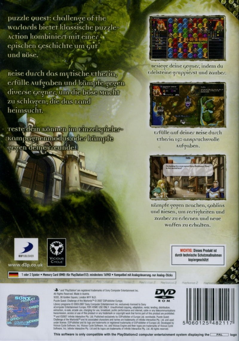 Capa do jogo Puzzle Quest: Challenge of the Warlords
