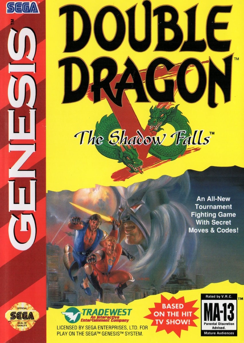 Capa do jogo Double Dragon V: The Shadow Falls