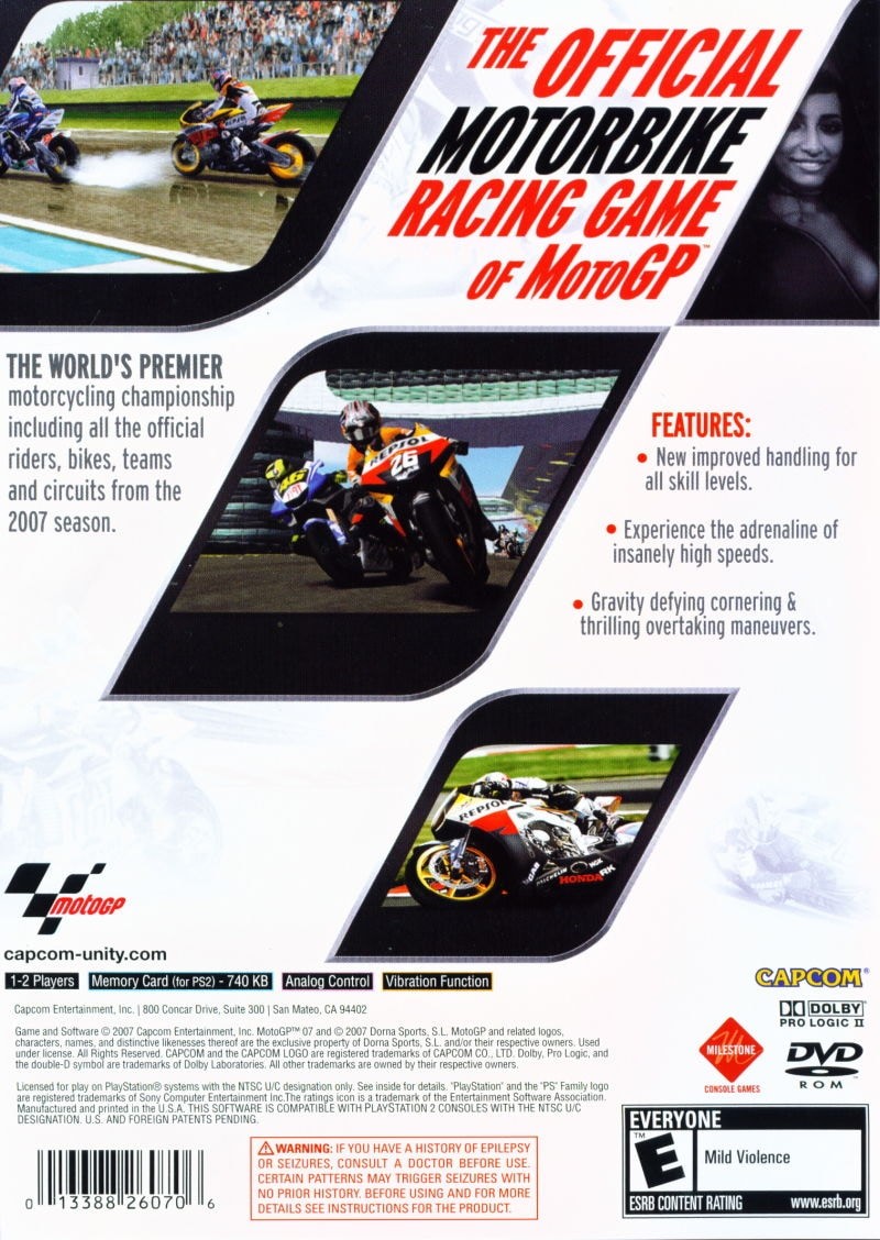 Capa do jogo MotoGP 07