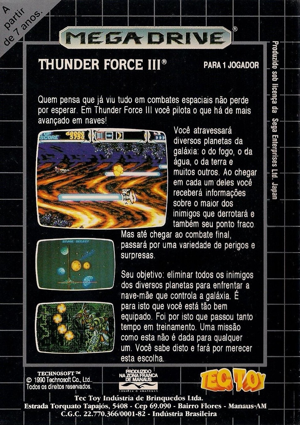 Capa do jogo Thunder Force III