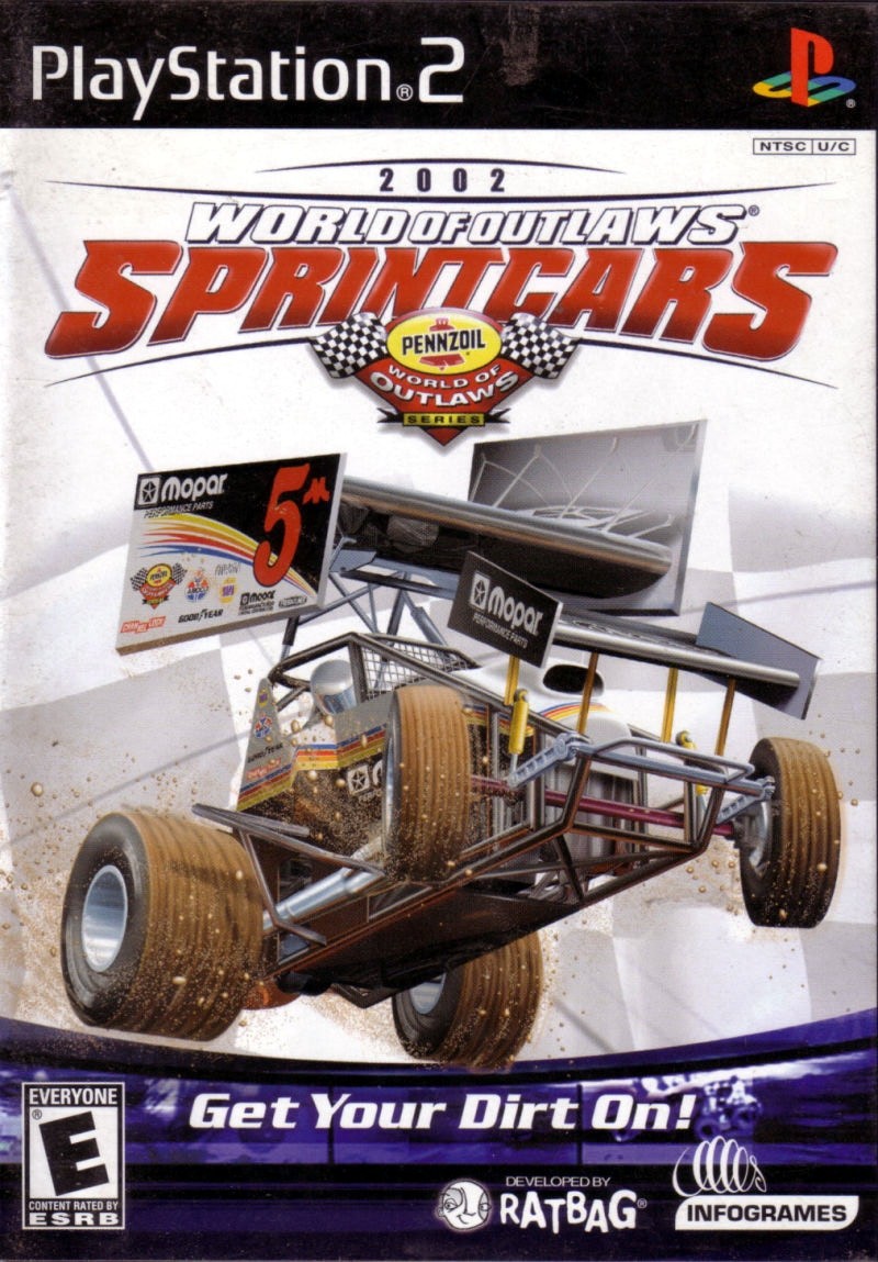 Capa do jogo World of Outlaws: Sprint Car Racing 2002