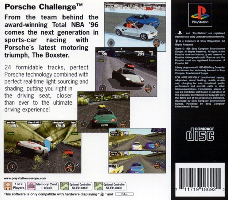 Capa do jogo Porsche Challenge