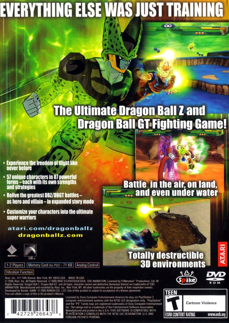Capa do jogo Dragon Ball Z: Budokai Tenkaichi